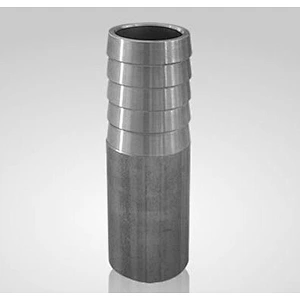 stainless steel hose nipple with butt weld end out of pipe