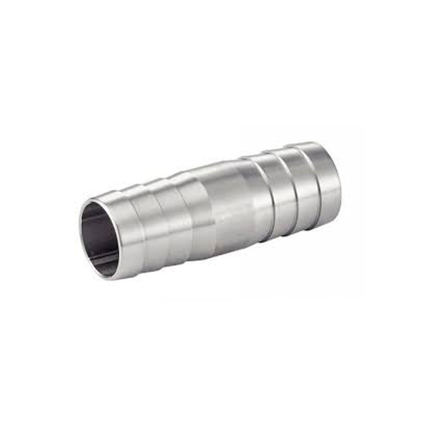 stainless steel double hose nipple fitting out of pipe