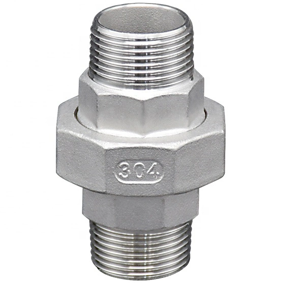 stainless steel conical seal male male thread union