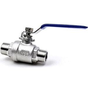 1000psi stainless steel 2piece ball valve male male thread