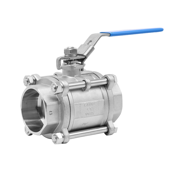 3pc socket weld stainless steel ball valve
