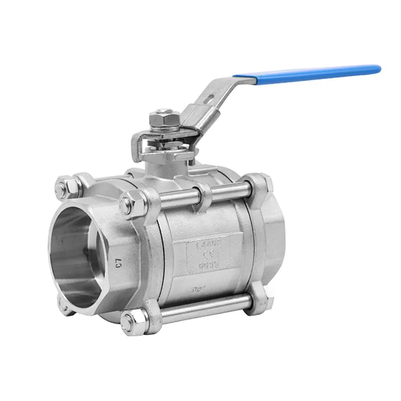 3pc socket weld stainless steel ball valve