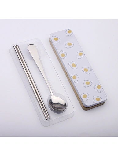 portable silverware, korean spoon and chopstick set,