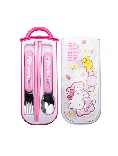 personalised childrens cutlery with case