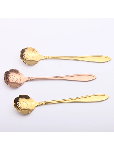 flower rose spoon for coffee
