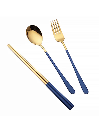 3piece stainless steel travel cutlery set