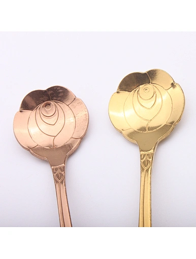 gold  rose spoon
