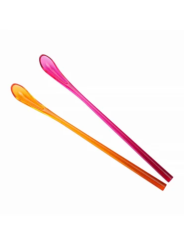long plastic spoon for ice cream
