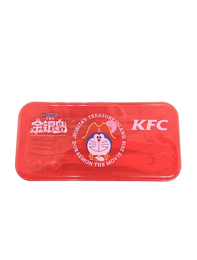 cartoon silverware with case