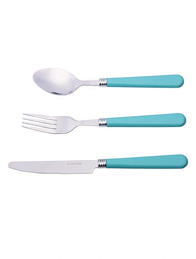 3 piece silverware with plastic handles