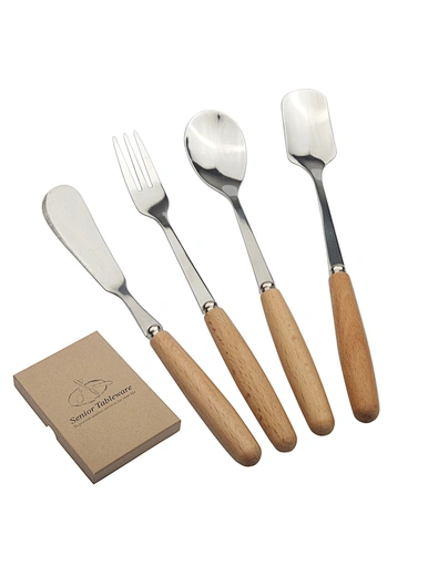 wood handle cutlery set