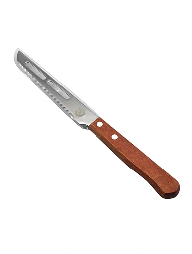 mirror polished cheese knife with holes
