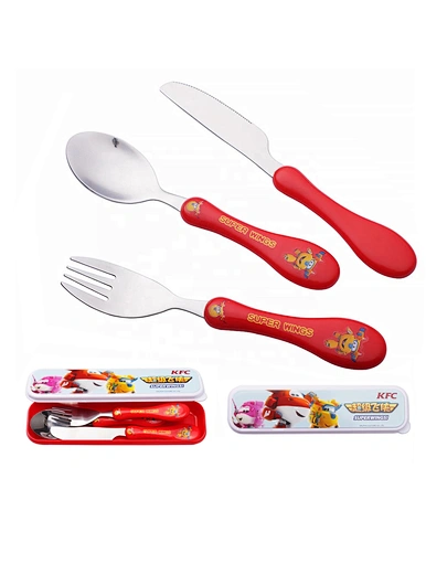 childrens silverware with case
