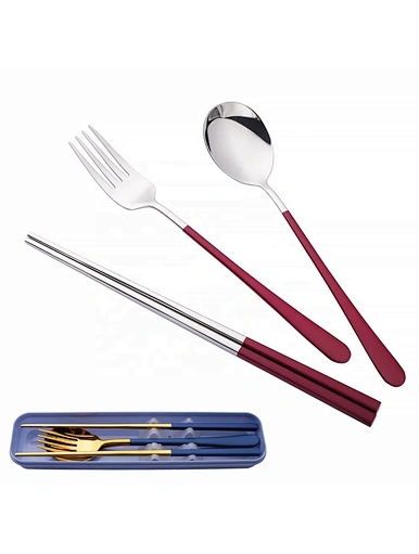 stainless steel travel cutlery set