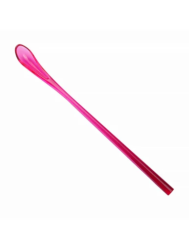 red long plastic spoon