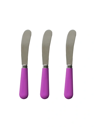 peanut butter spreader, purple handle butter knife