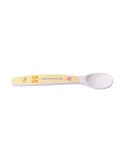 plastic cutlery set with baby spoon