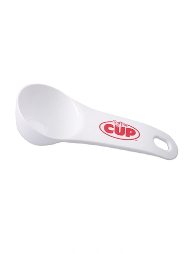 plastic measuring spoon with logo