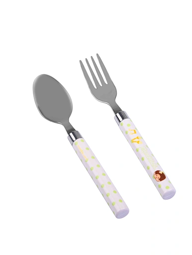 mini fork and spoon cartoon cutlery set