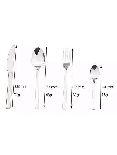 4 piece silver silverware set