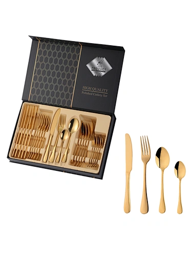 24 piece stainless steel cutlery set becutlery