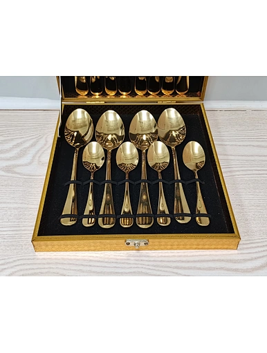 16 piece cutlery set gold cutlery