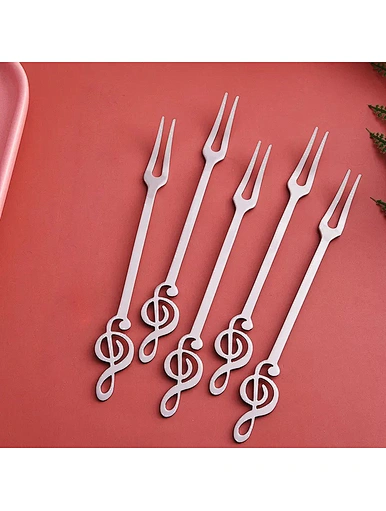 gold dessert forks, high quality stainless steel fruit fork