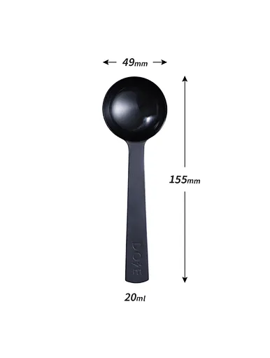 20ml black measuring spoon