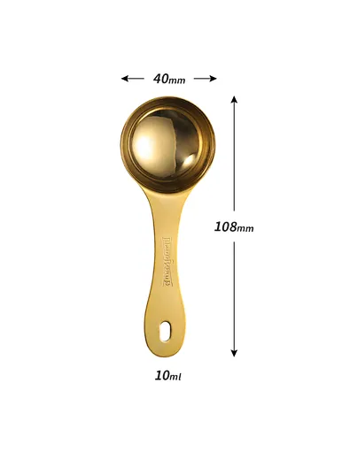 small gold measuring spoons