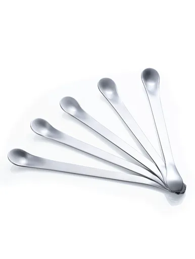 double sided spoon, stainless steel mixing spoon