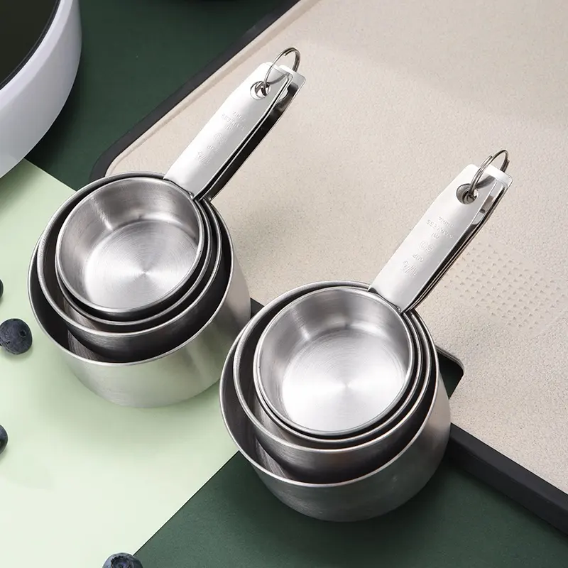 stainless steel measuring cups & spoons set