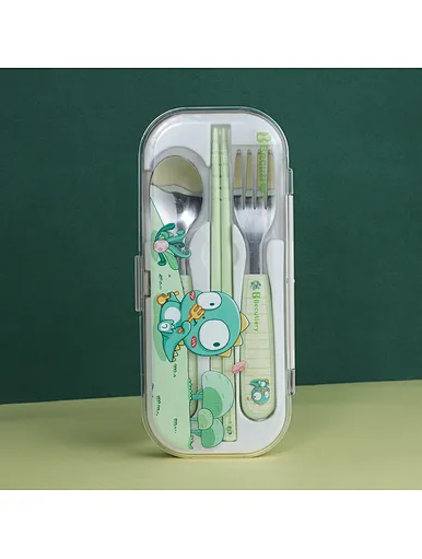 childs cutlery set with case