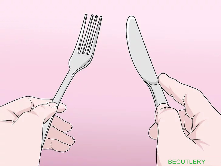 How to use spoon and fork knife? Zigzag use