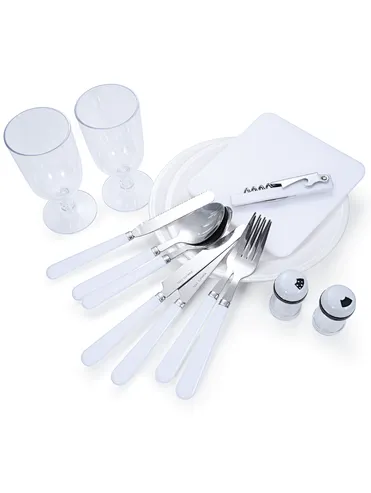 picnic cutlery set for 2 persons