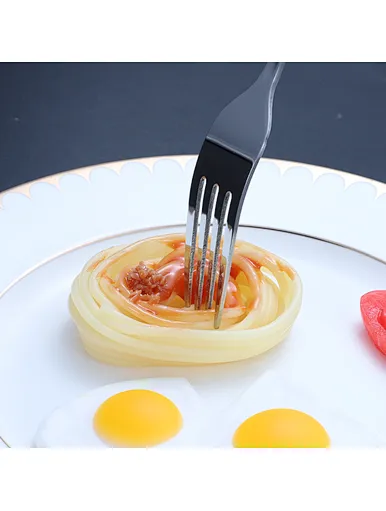 mirror polished metal spoon and fork,  silver cutlery for childrens