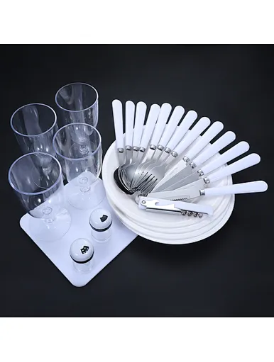 25 piece camping cutlery