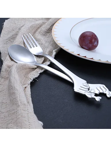 dessert spoon and fork, unique forks and spoon set