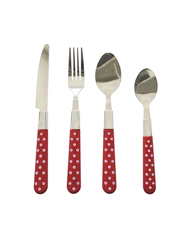 plastic handle cutlery set 3 piece flatware set
