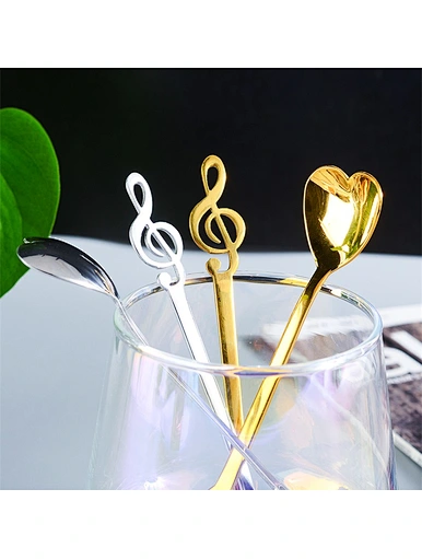 music note heart shaped spoon