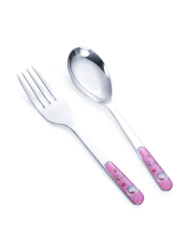childrens cutlery silver spoon and fork set