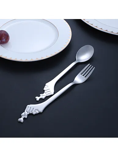 dessert spoon and fork, stainless steel forks and spoon set
