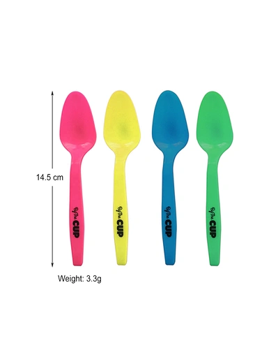 plastic color spoon