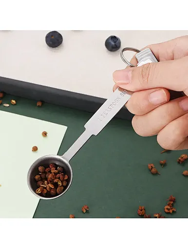 measuring teaspoon for coffee, spice, jar, milk, etc