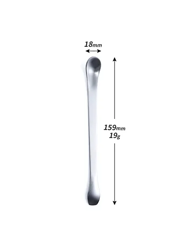 double sided spoon, stainless steel long mixing spoon