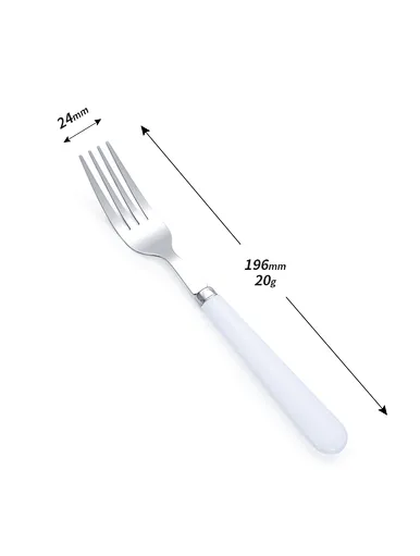 white handle cutlery cheap cutlery fork