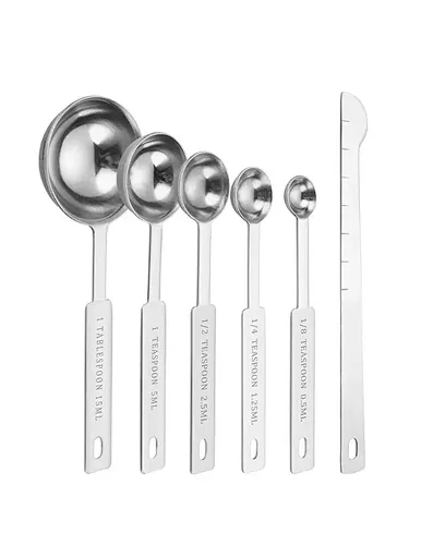 measuring teaspoon set 6piece set for kitchen