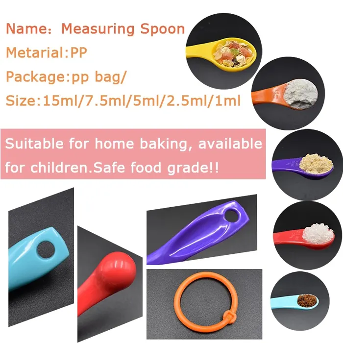 plastic measuring spoon set multi-dunction