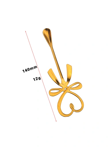 coffee stirring spoon, small gold tea spoon