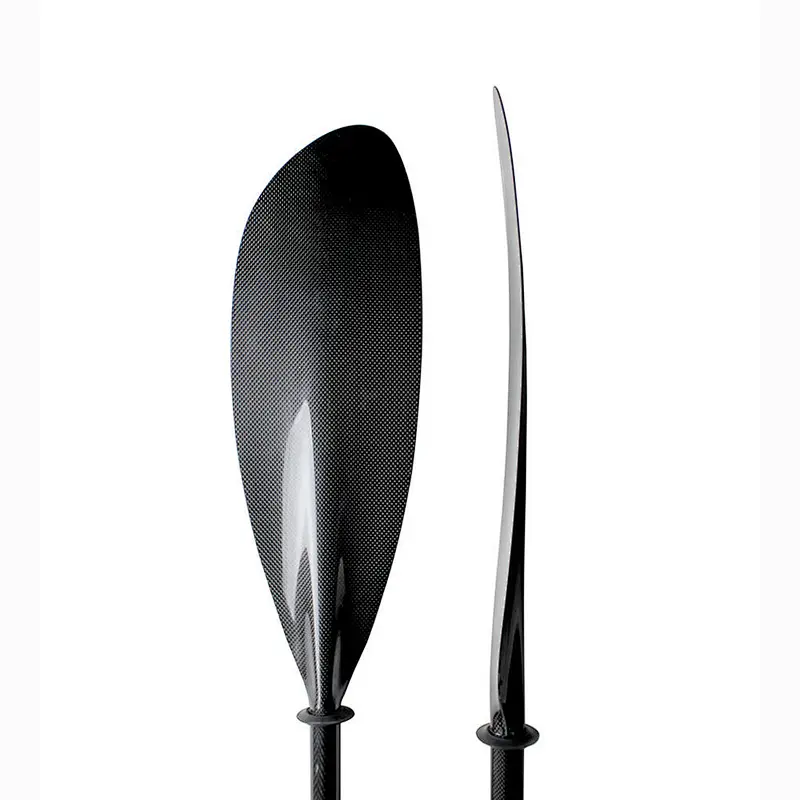 2 Pieces Adjustable Carbon Fiber Touring Sea Kayak Paddle with Aluminium Adjuster