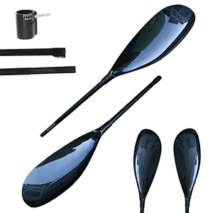 2 Pieces KXI Best Selling Durable Using Wholesale Full Carbon Fiber Kayak Paddle Supplier with Aluminium Adjuster
